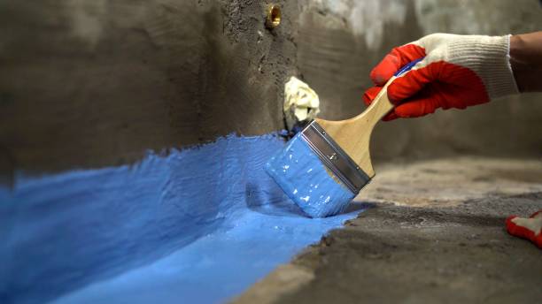 Commercial Exterior Waterproofing project at a Schiller Park, IL business property by SJ Waterproofing Pros